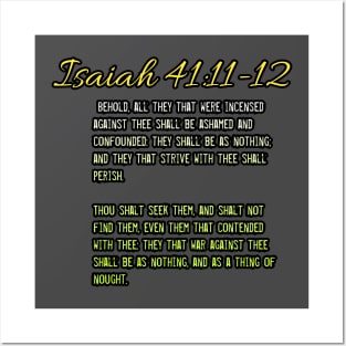 Isaiah 41:11-12 Posters and Art